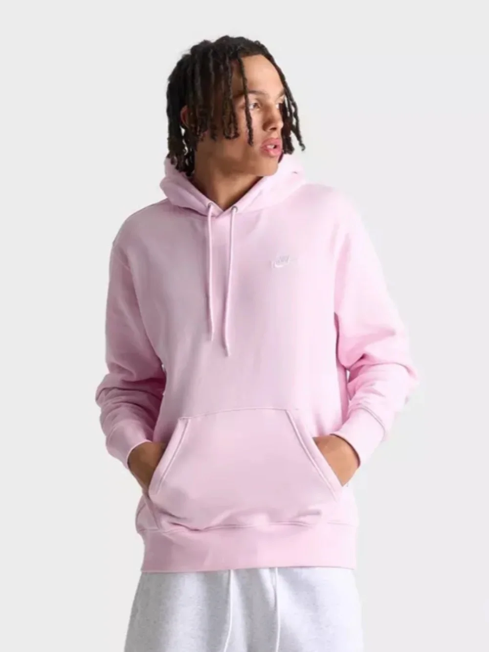 Nike Men’s Light Pink Club Fleece Pullover Hoodie 💗